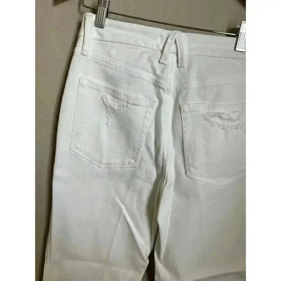 Good American Good Curve Straight Jeans White011 Size 2 - Picture 6 of 12